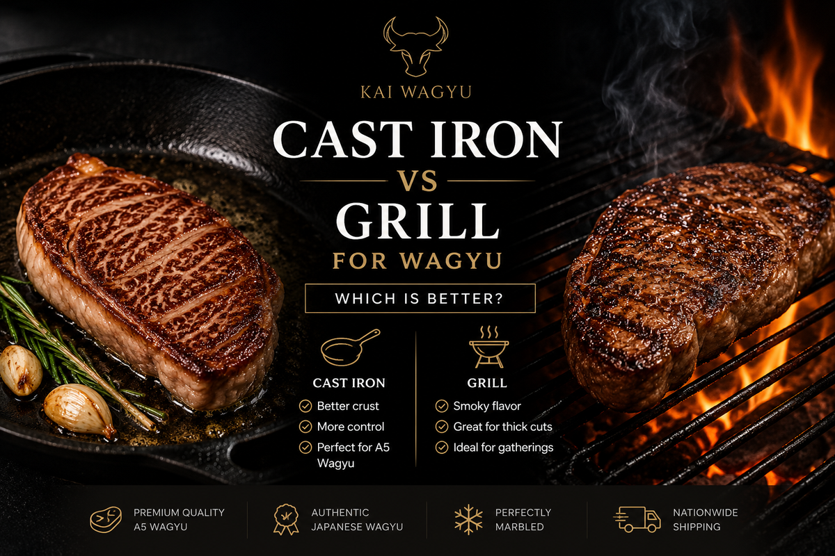 Which Is Better? Cast Iron vs Grill for Wagyu