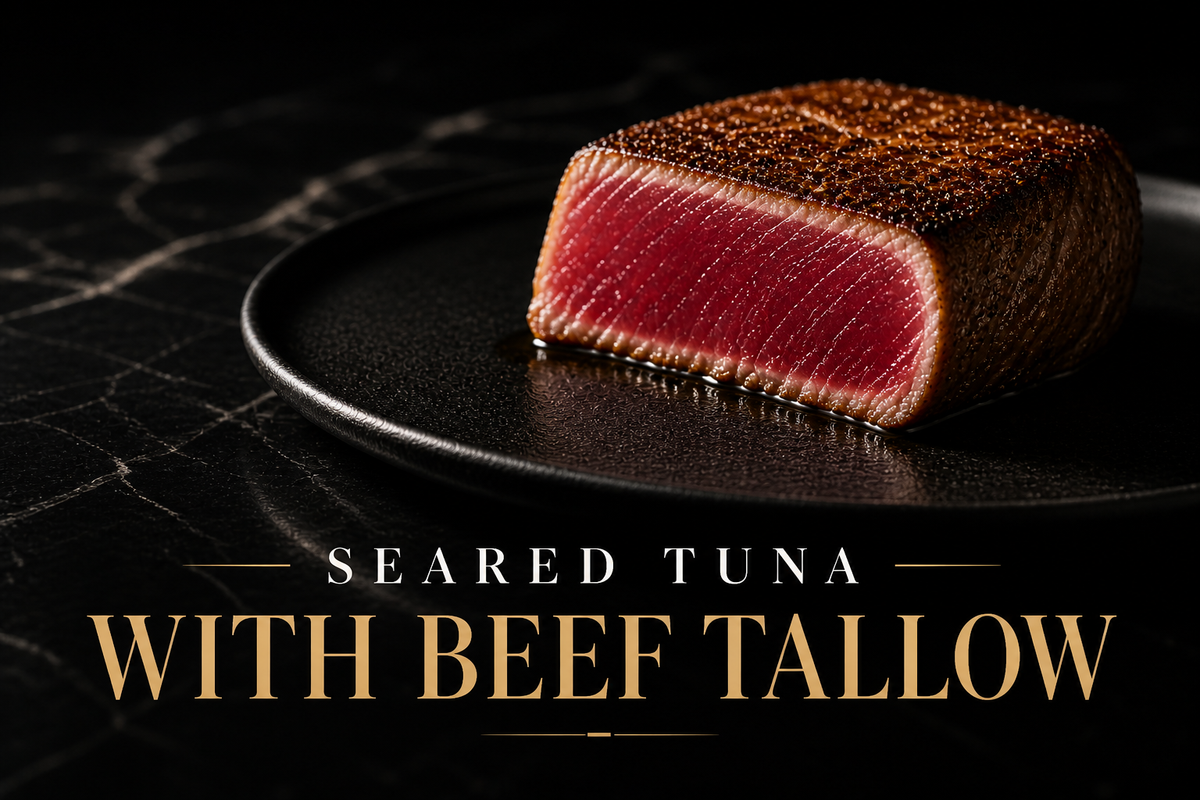 Why Chefs Use Beef Tallow for Searing Tuna