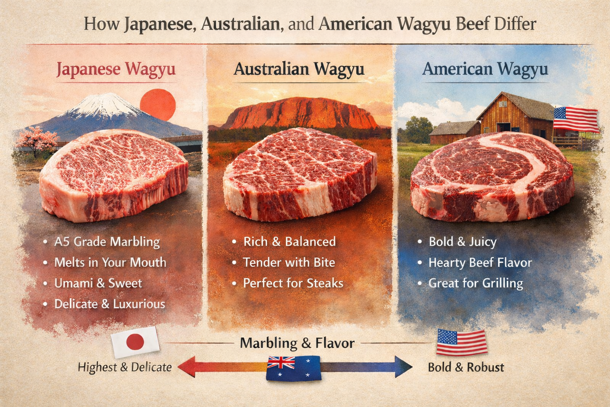 How Japanese, Australian, and American Wagyu Beef Differ - Kai Wagyu