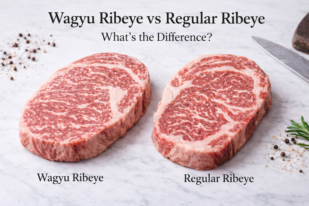 Wagyu Ribeye vs Regular Ribeye: What’s the Difference? - Kai Wagyu