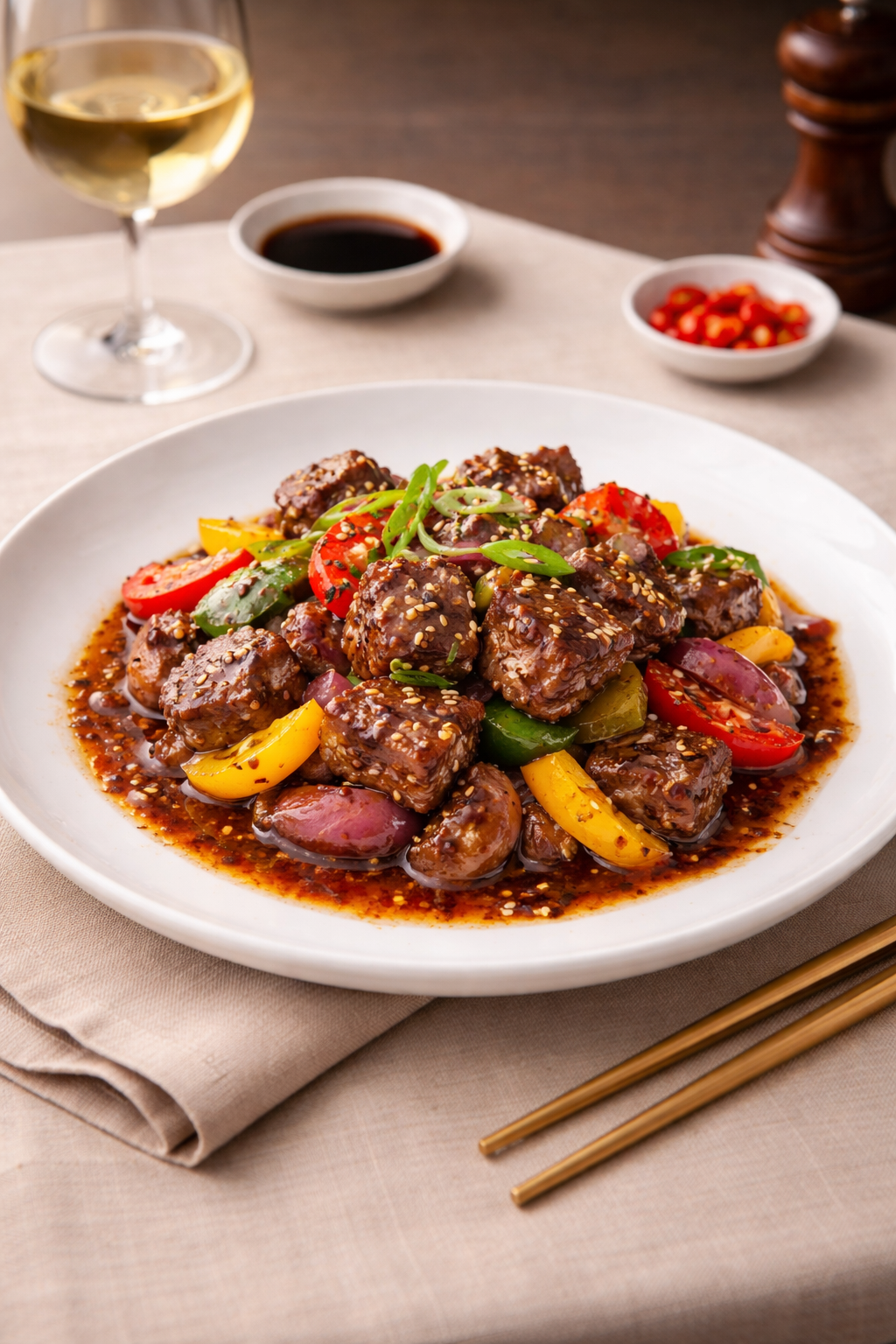 How to Make Wagyu Black Pepper Stir Fry at Home