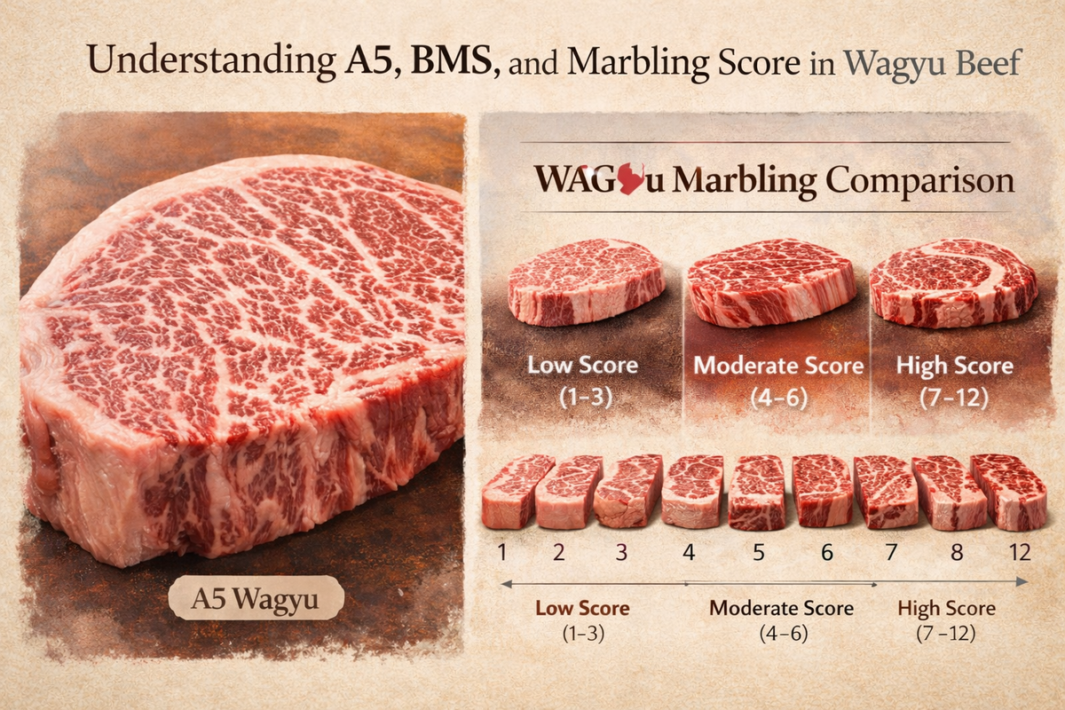 Understanding A5, BMS, and Marbling Score in Wagyu Beef - Kai Wagyu