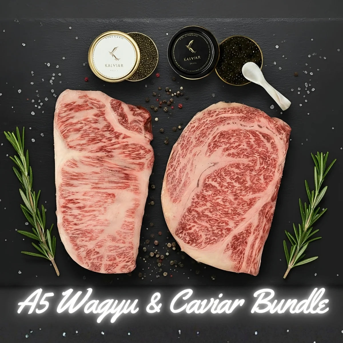 A5 Japanese Wagyu and Caviar Bundle