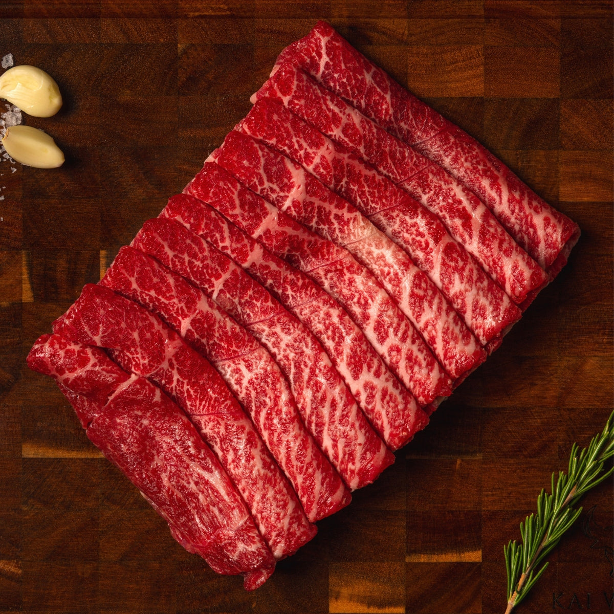 A5 Japanese Wagyu Shabu Slices - Chuck Roll 1lb - Image 3
