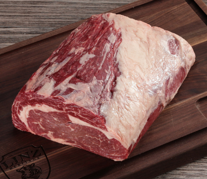 Australian Ebony Prime Boneless Ribeye Roast (8-9lbs)
