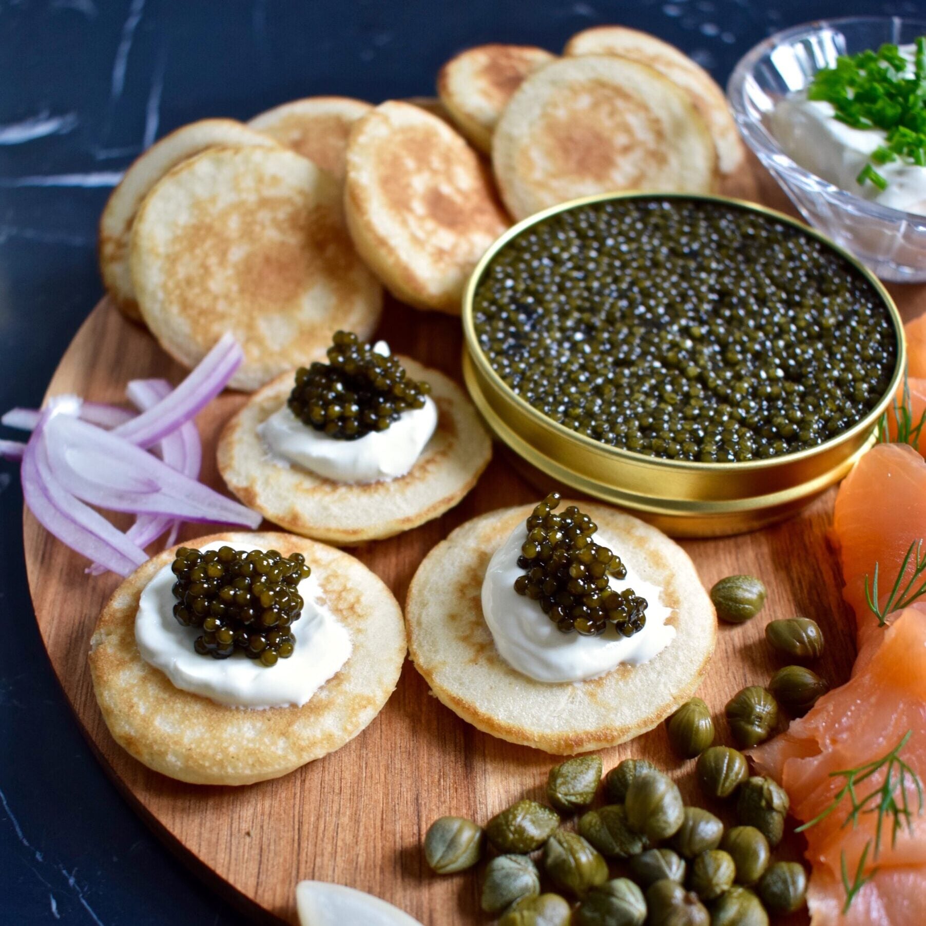 French Mini Blinis 16pc - Image 2