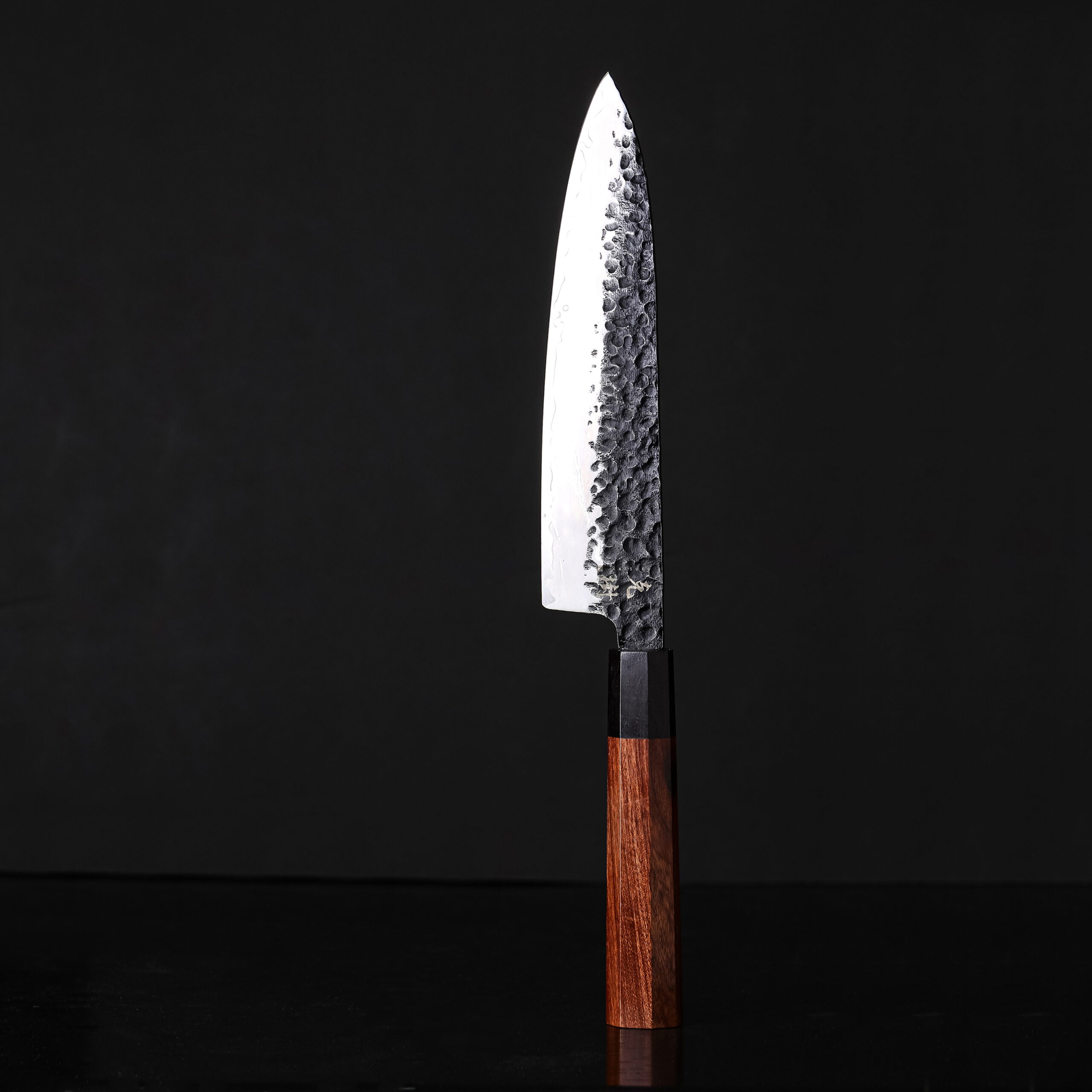 Katsuki Damascus Hammered Chef's Knife 8" Gyuto - Image 2