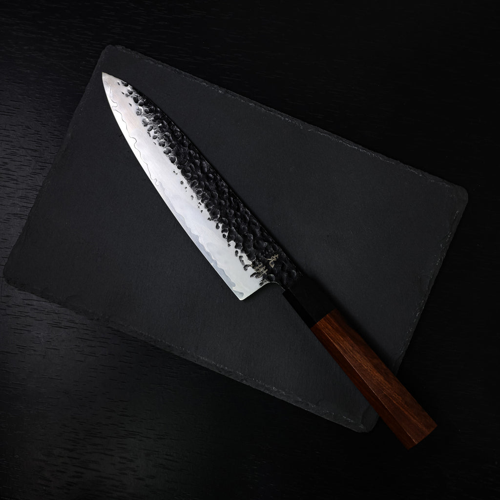 Katsuki Damascus Hammered Chef's Knife 8" Gyuto