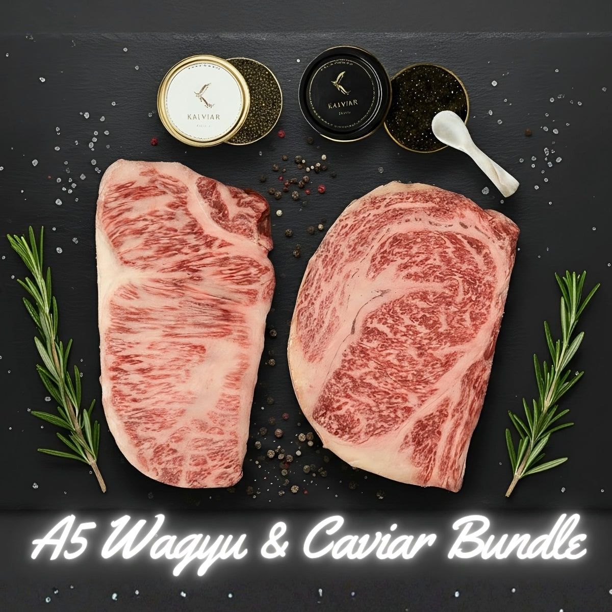 A5 Wagyu and Caviar Bundle