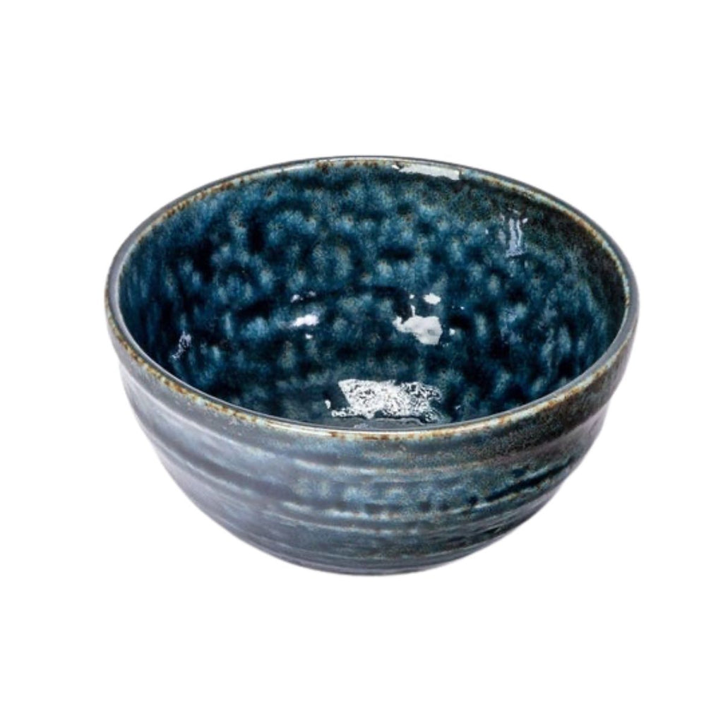 Japanese Minoware Blue Oribe Porcelain Bowl