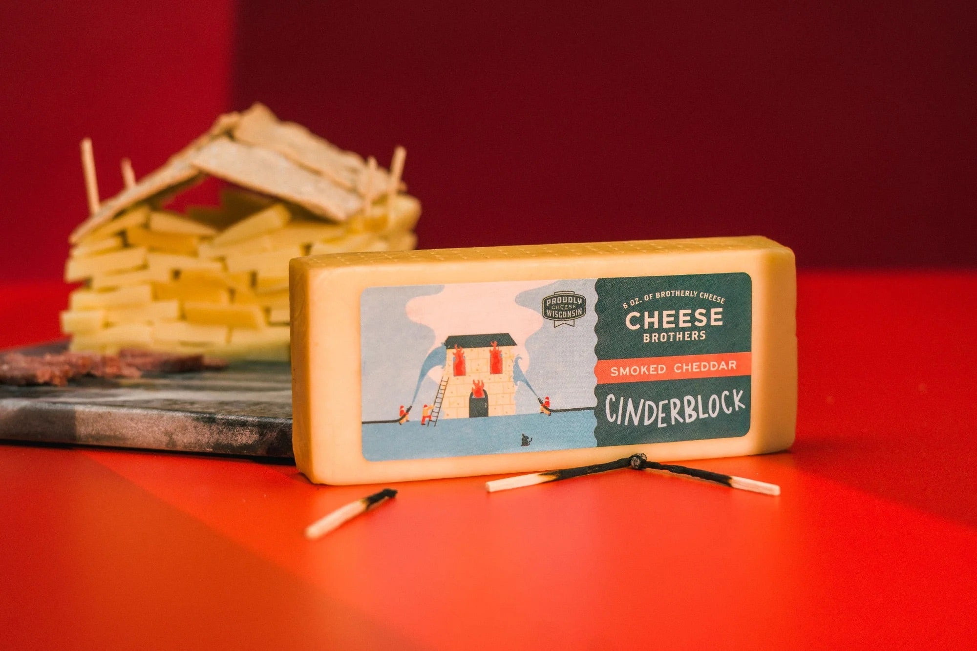 Smoked Cheddar Cheese Cinderblock