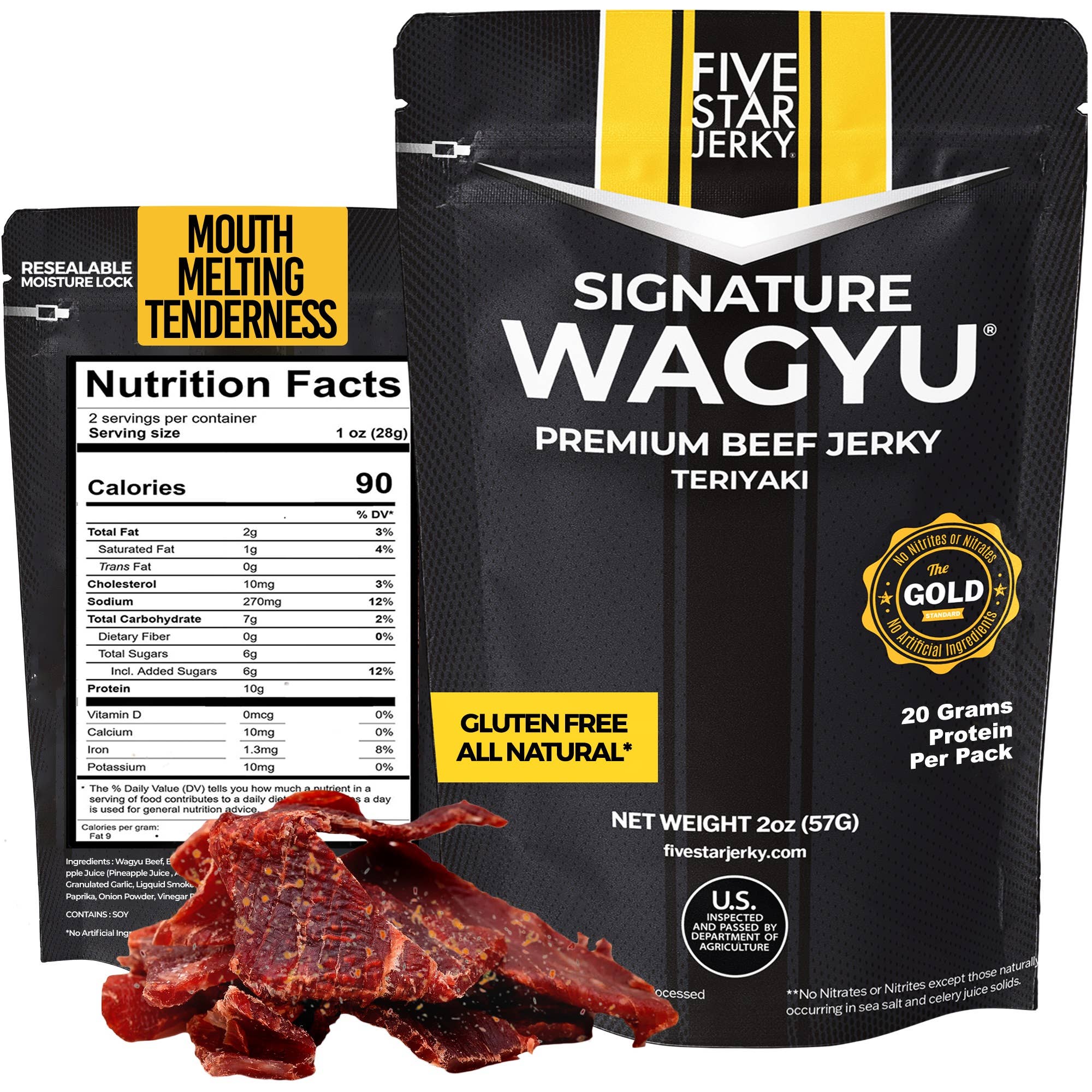Five Star Signature Wagyu Beef Jerky - Teriyaki